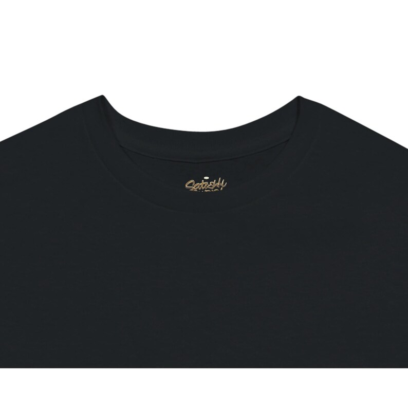 T-shirt Satoshi Smiley – T-shirt Bitcoin en coton épais noir – Cadeau crypto image 8