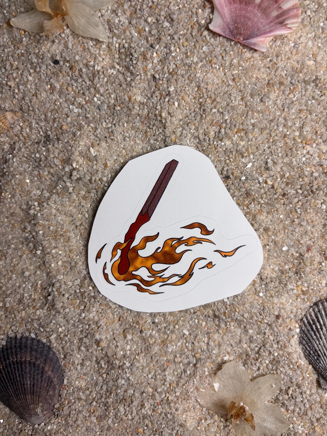 "burning Match" Sticker – Fire & Aesthetics | Waterproof Vinyl | Laptop ...