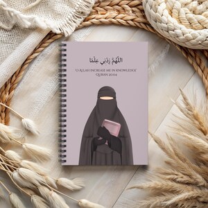 A5 Islamic Quran Spiral Journal: Niqabi Muslim Notebook