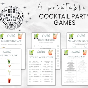 Cocktail Party Game Bundle | Printable Cocktail Party Games BEST Price Bundle | Party Games | Drinking Game | Instant Download PDF