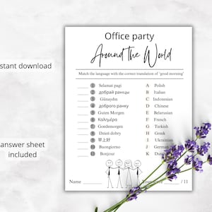 Editable Office Party Games | Work Party Games | Team Meeting | Work Happy Hour Idea | Staff Appreciation Activities | Printable Bundle