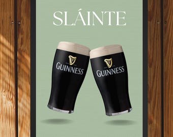 Sláinte Guinness Poster - Irish Wall Art A3