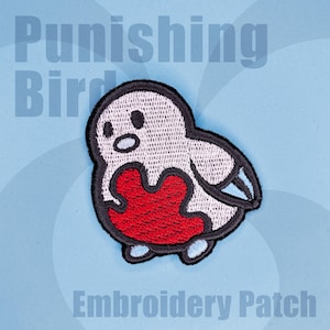Punishing Bird | Iron-On Embroidery Patch | Project Moon, Library of Ruina, Lobotomy Corporation, Badge;