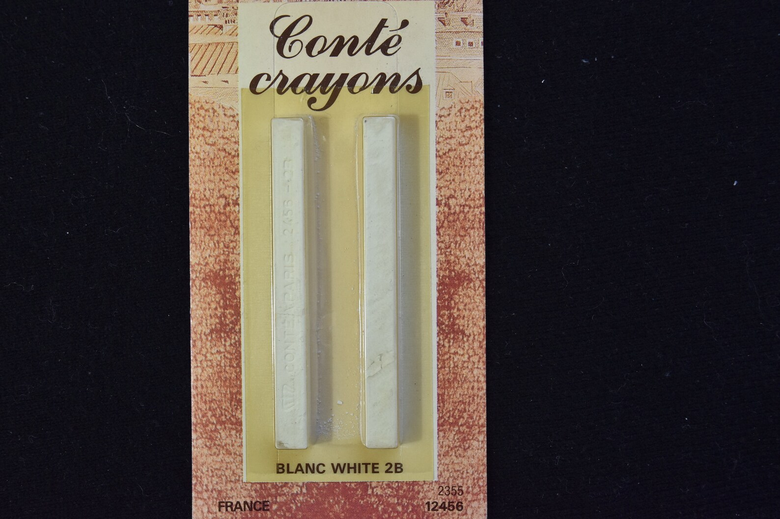 Conté Crayons 2Pack White White 2B Black Sanguine Great Sketching