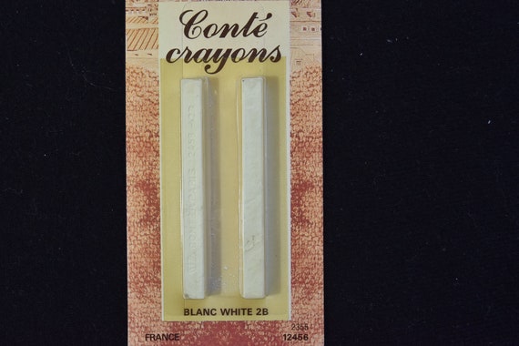 White Conte Crayons - 2B