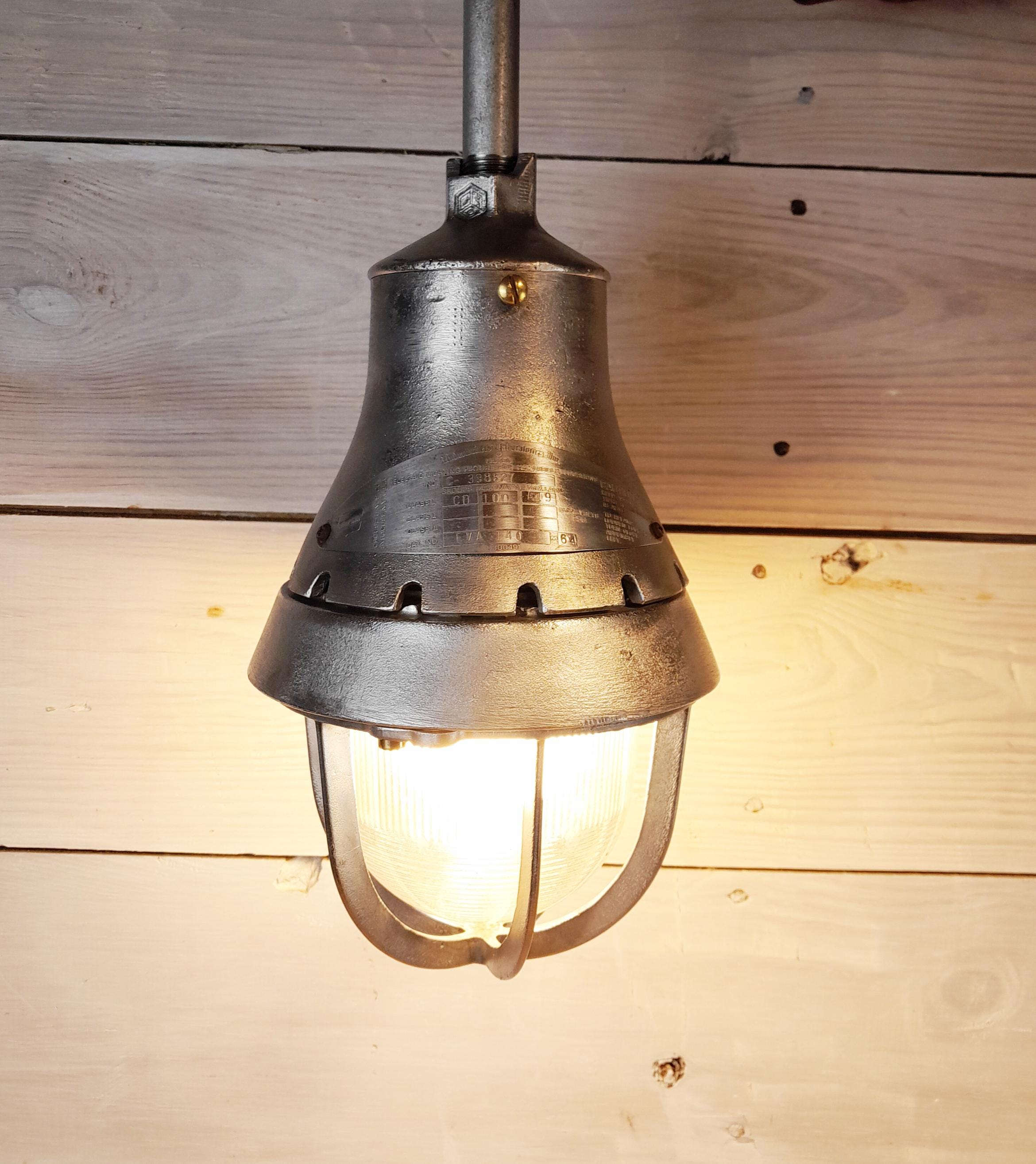 Vintage Crouse-hinds Aluminum Explosion-proof Pendant Lights