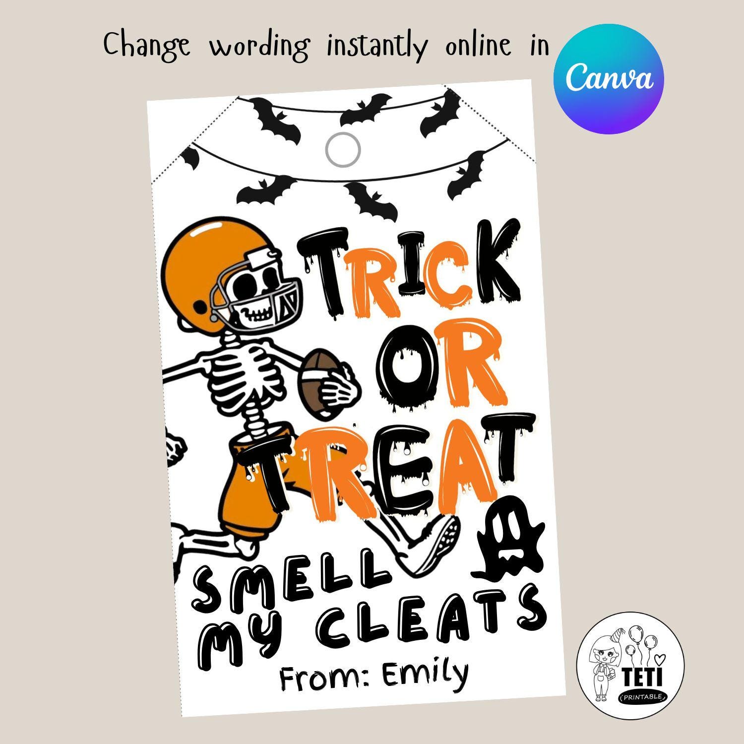 Funny Birthday Gift Bags - 'On This Day You Were Born' Kraft Paper Bags With Black Ribbon Handles