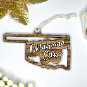 Custom Oklahoma Cutout Ornament