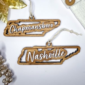 Custom Tennessee Cutout Ornament
