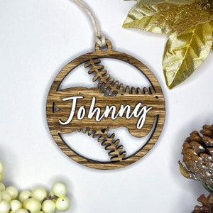 Custom Baseball Cutout Ornament