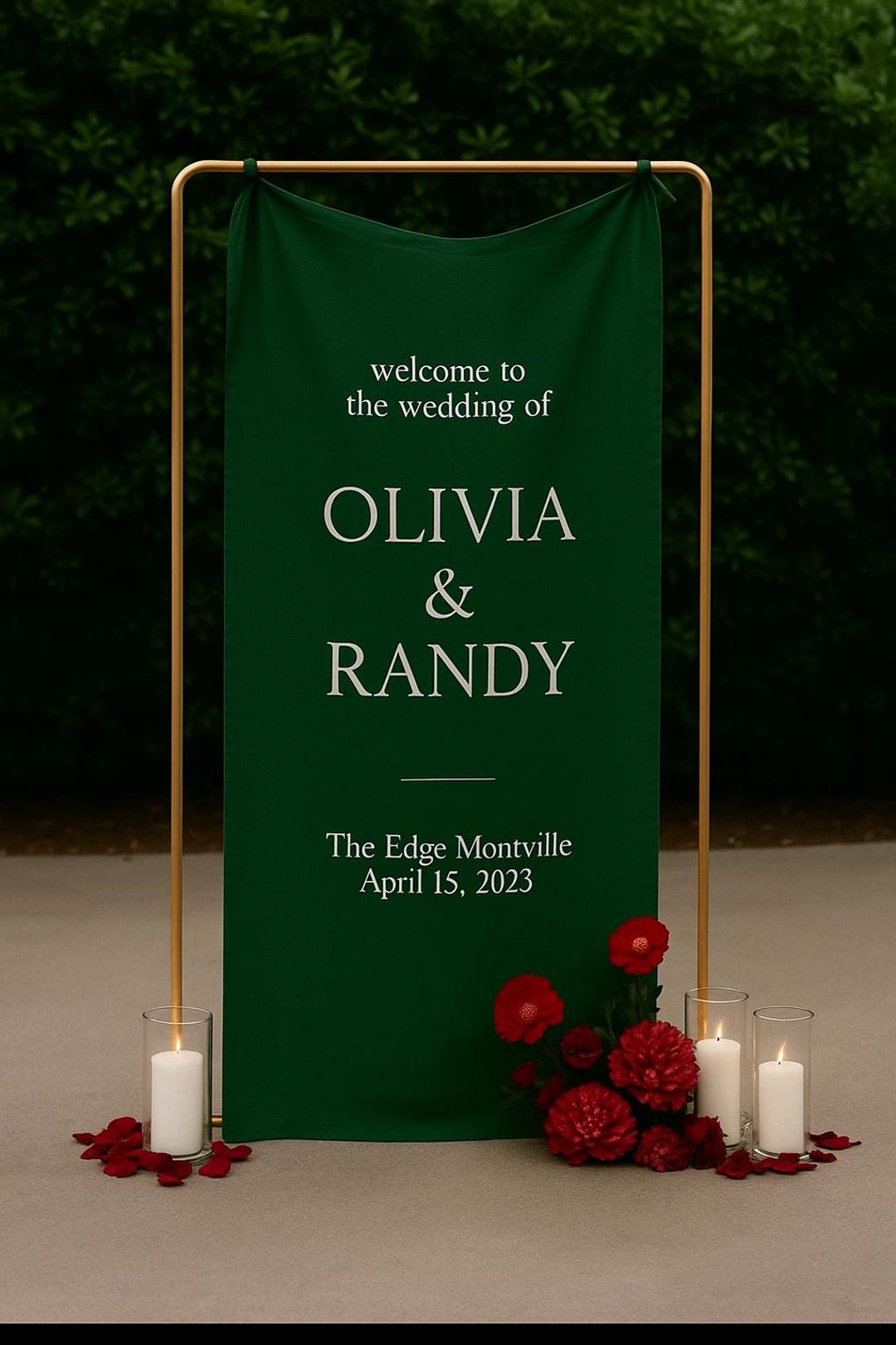 Custom Linen Welcome Sign Modern Fabric Sign Wedding Signs Linen Signs ...