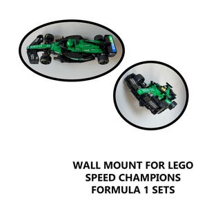 Lego Formula 1 Speed Champions Compatible Wall Mount Horizontal