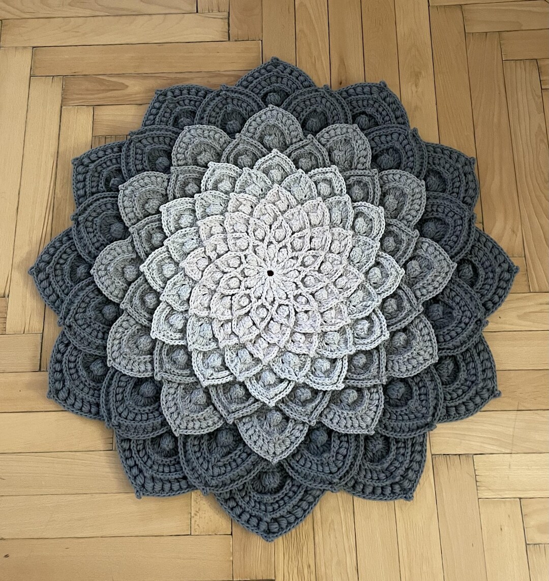 Handmade Anti-allergic Microfiber Crochet Rug Acrylic - Etsy