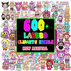 600+Labubu Clipart Mega Bundle, Labubu PNG Bundle, Labubu Clipart, Labubu Bundle PNG, Cute Cartoon, Digital Download, Labubu PNG, Labubu