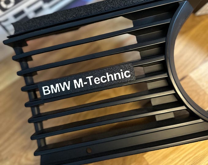 Bmw E30 M-Tech (Textured) grill badge / emblem