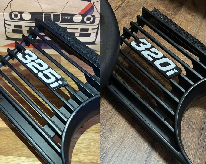 BMW E30 325i / 320i Grill Badge – Custom Front Emblem