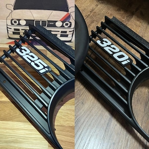 BMW E30 325i / 320i Grill Badge – Custom Front Emblem