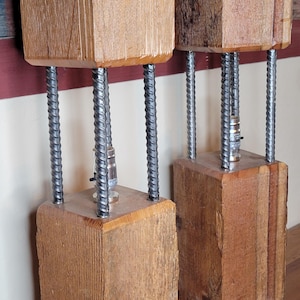 Handmade rustic cedar table lamps