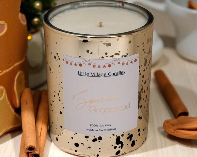 Featured listing image: Spiced Gingerbread Christmas Candle