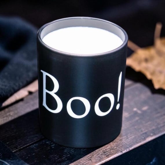 Halloween Candle - Boo Candle - Pumpkin Scented Candle