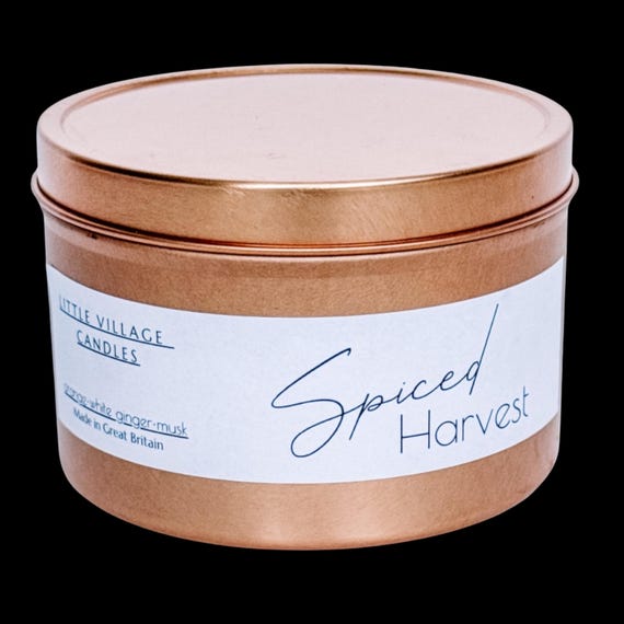 Autumn Candles - Spiced Harvest - Rose Gold Tin