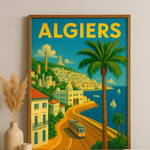 Algiers poster wall decoration, painting, poster, print, travel poster