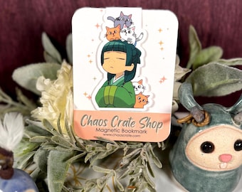 Apothecary Cats |  Anime Inspired Magnetic Bookmark,  Laminated