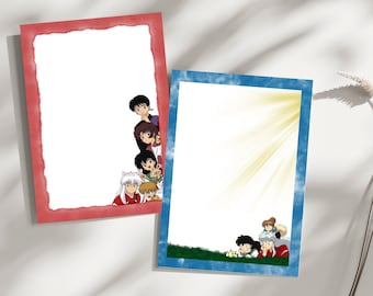 Demon Dog Anime Memo Pad – Inuyasha Crew, 3.5" x 4.75" Stationery