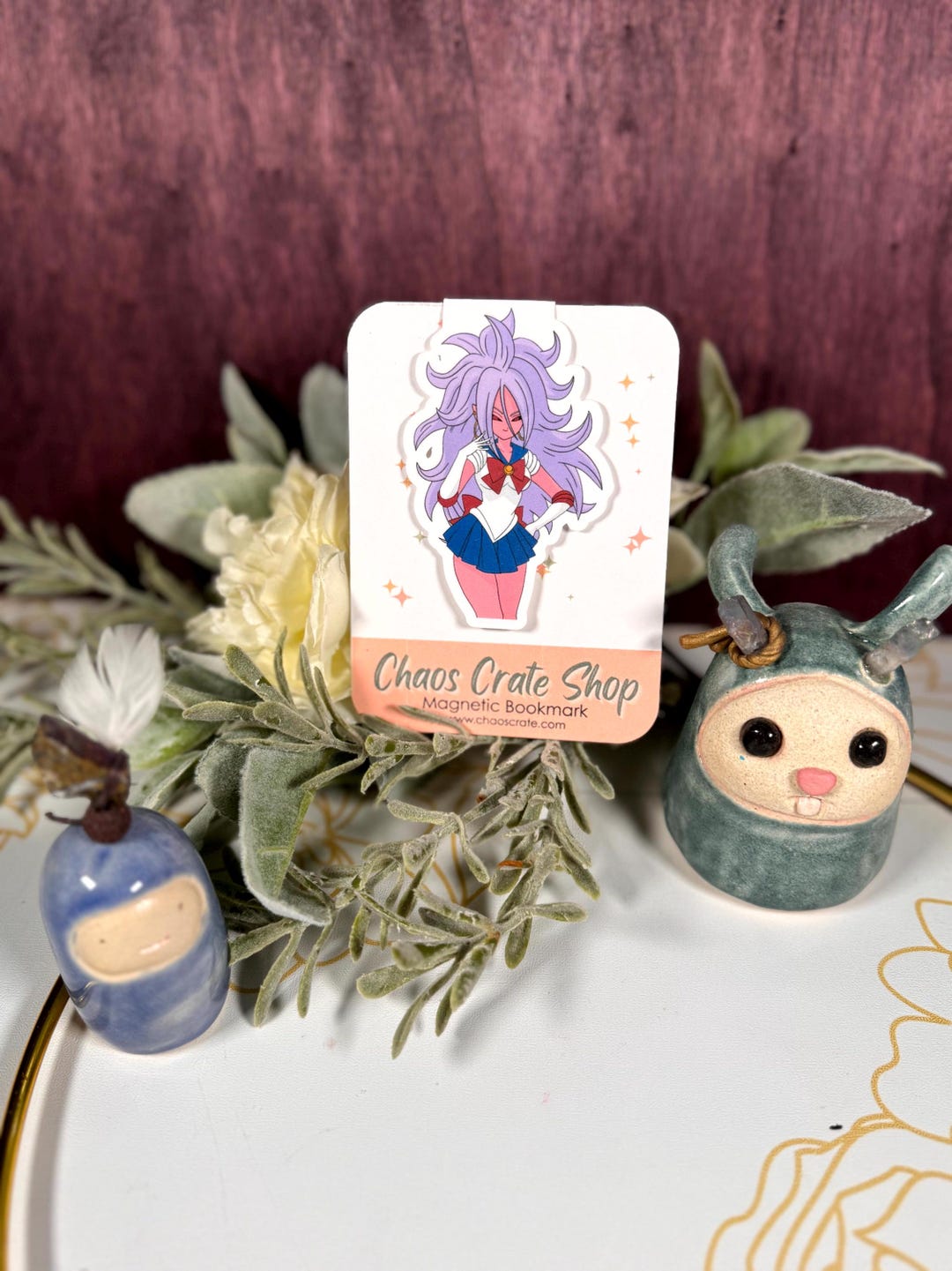 android-21-cosplay-anime-inspired-magnetic-bookmark-laminated-etsy