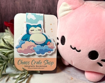 On a Cloud |  Anime Inspired Magnetic Bookmark,  Laminated