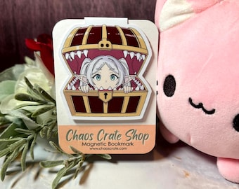 Mimic Chest | Anime Inspired Magnetic Bookmark,  Laminated