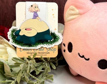 Spy Girl Hanging out with the Lax |  Anime Inspired Magnetic Bookmark,  Laminated