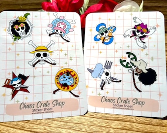 Pirate Crew | Anime Inspired Matte Vinyl Laminated Stickers