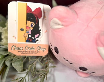 Kiki and Jiji |  Anime Inspired Magnetic Bookmark,  Laminated