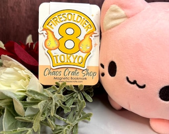 Fire Badge |  Anime Inspired Magnetic Bookmark,  Laminated