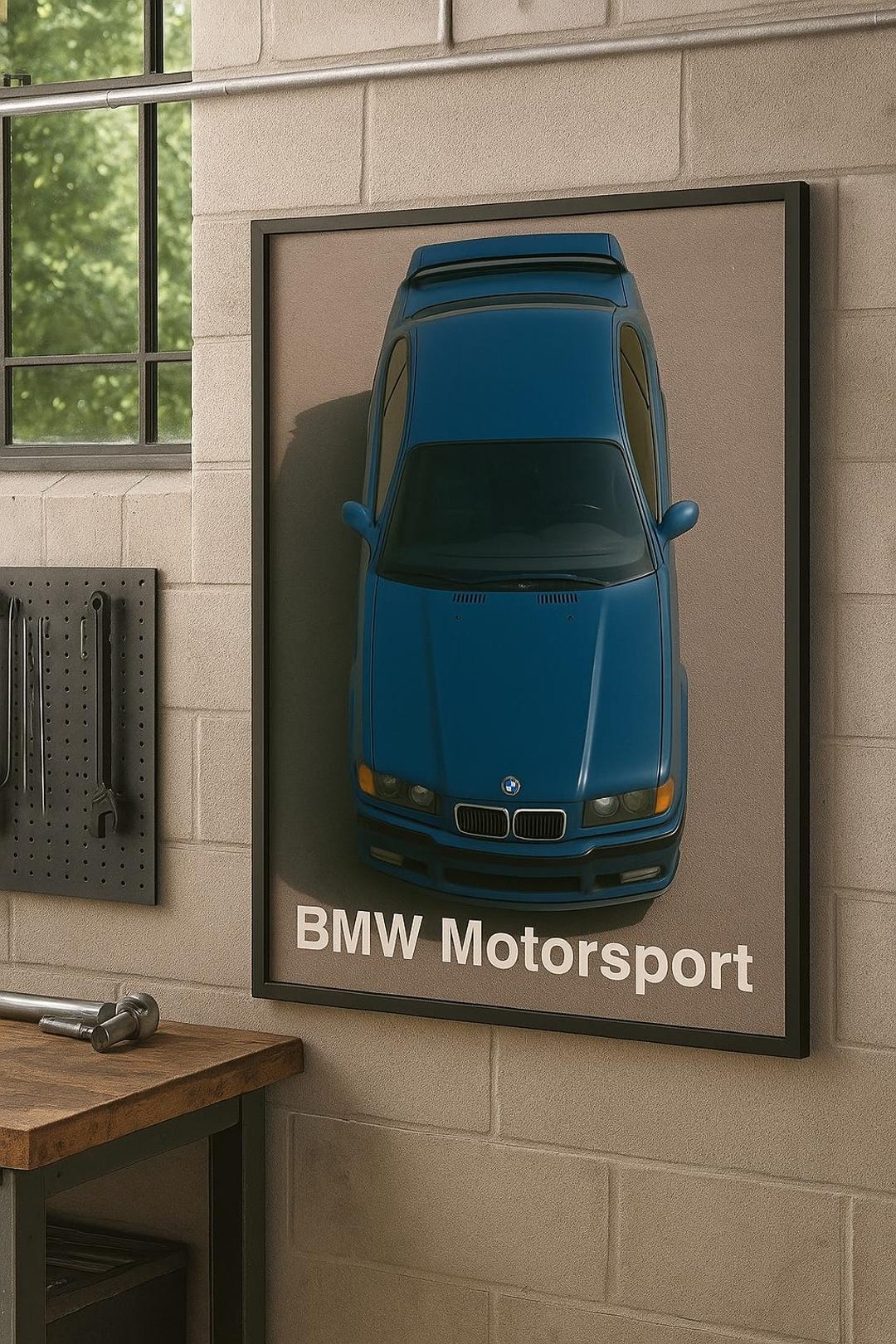 BMW Motorsport - E36 M3 - Blue - Premium Poster - Etsy