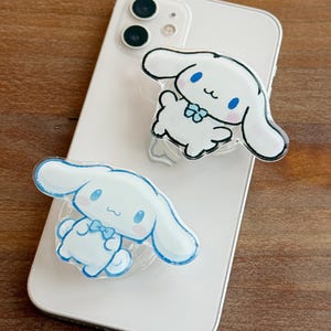 Cinnamoroll Phone Grip Stand: Cute Kawaii Phone Holder, Magnetic or Adhesive