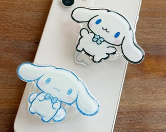 Cinnamoroll Phone Grip Stand: Cute Kawaii Phone Holder, Magnetic or Adhesive