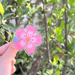 Spinning Sakura Phone Grip: Adorable Resin Phone Stand