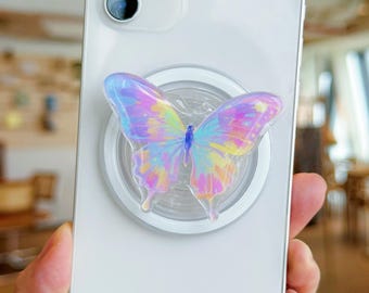 Butterfly Phone Grip Stand, Magnetic or Adhesive