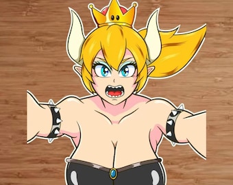 Pegatina de Bowsette de alta calidad (no apta para el trabajo)