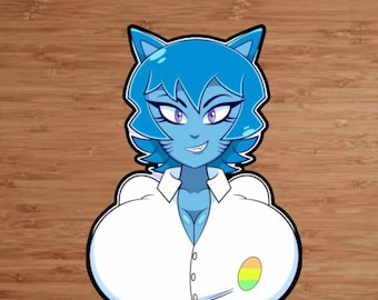 Pegatina de Nicole Gumball de alta calidad (no apta para el trabajo)