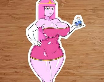 Pegatina de alta calidad de princesa chicle rosa (NSFW)
