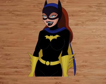 Pegatina de vinilo de Batgirl con curvas (no apta para el trabajo) de alta calidad