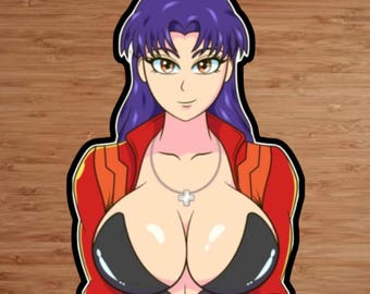 Pegatina de Misato de alta calidad NSFW