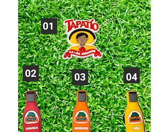 Charm/jibbit de cocodrilo Tapitio x Jarritos. Charms de cocodrilo inspirados en la merienda hispana.