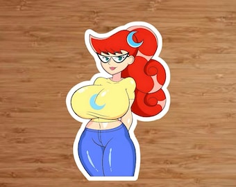 Pegatina Mary Tes+ de alta calidad (no apta para el trabajo)