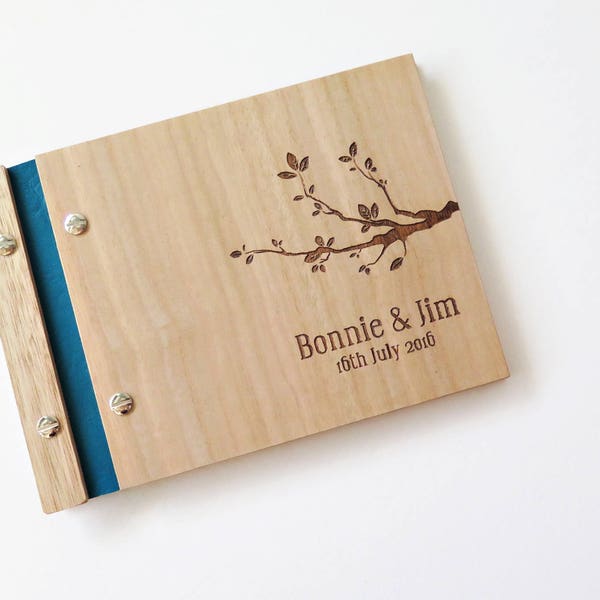 Guest Book Wedding, Wooden Guest book, Small Wedding, Unique Wedding Guest Book