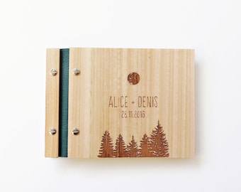 Wedding Guest Book, Unique Wedding Guest Book, Rustic Wedding, Mountain Outdoor Wedding, Wood Wedding Guestbook