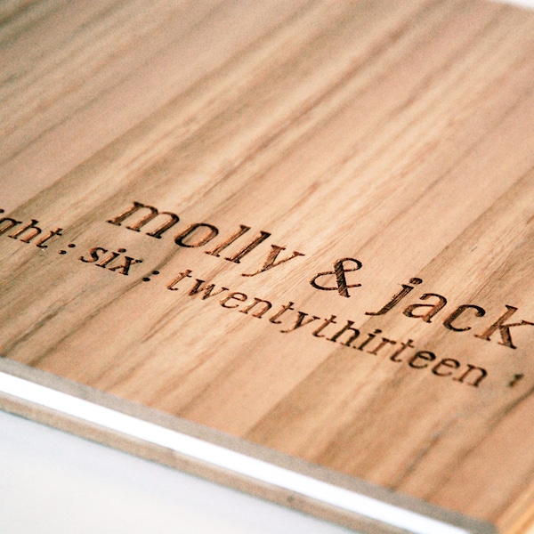 Wood Wedding Guest Book, Custom Engraved Guest Book, Wedding Guest Book, Wedding Guest Book for Photos, Creative Wedding